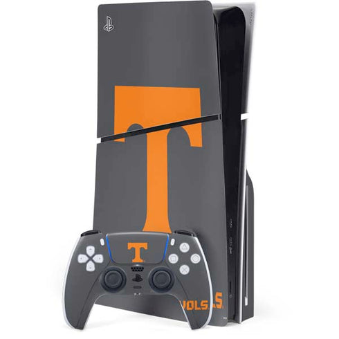 University of Tennessee-Knoxville T Logo Vols on Gray PlayStation PS5 Skins